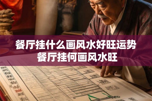 餐厅挂什么画风水好旺运势 餐厅挂何画风水旺