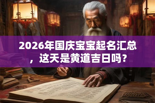 2026年国庆宝宝起名汇总,这天是黄道吉日吗? 2026年国庆宝宝起名汇总,这天是黄道吉日吗?