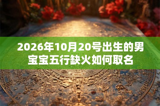 2026年10月20号出生的男宝宝五行缺火如何取名