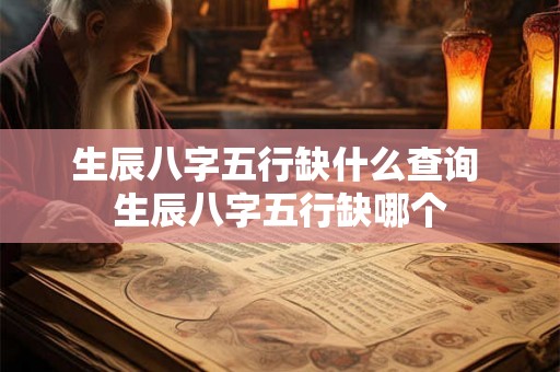 生辰八字五行缺什么查询 生辰八字五行缺哪个