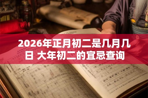 2026年正月初二是几月几日 大年初二的宜忌查询