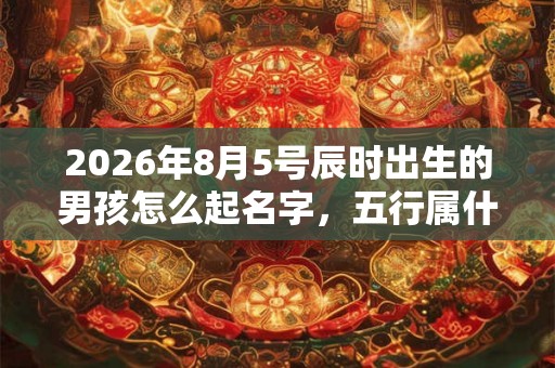 2026年8月5号辰时出生的男孩怎么起名字,五行属什么 2026年8月5号辰时出生的男孩怎么起名字,五行属什么