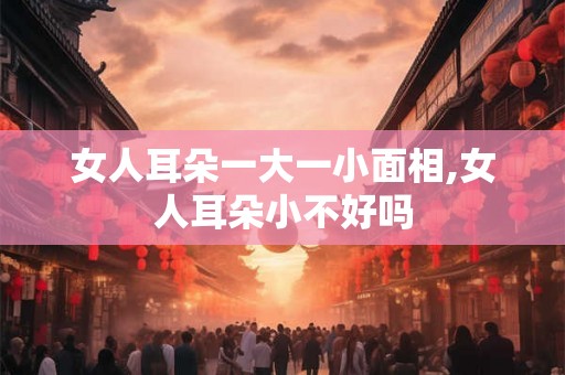 女人耳朵一大一小面相,女人耳朵小不好吗
