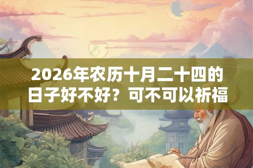2026年农历十月二十四的日子好不好？可不可以祈福？