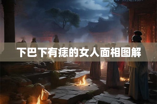 下巴下有痣的女人面相图解