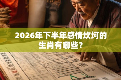 2026年下半年感情坎坷的生肖有哪些? 2026年下半年感情坎坷的生肖有哪些?