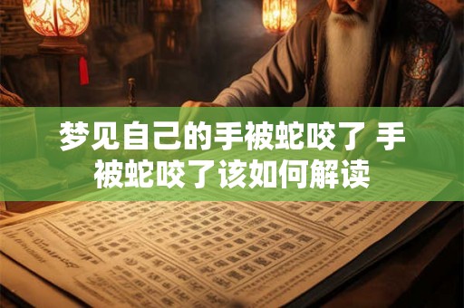 梦见自己的手被蛇咬了 手被蛇咬了该如何解读