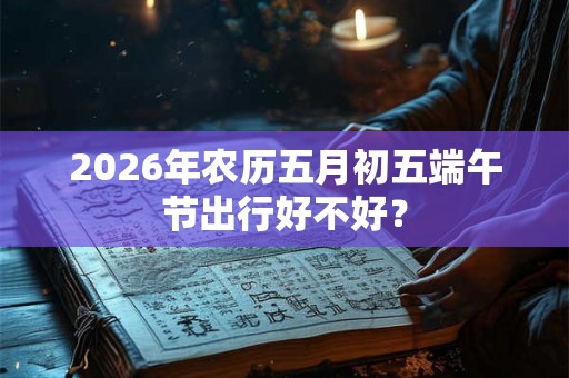 2026年农历五月初五端午节出行好不好？