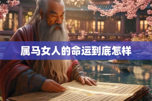 属马女人的命运到底怎样