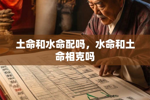 土命和水命配吗，水命和土命相克吗