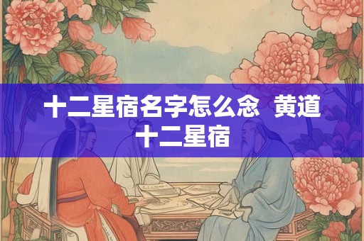 十二星宿名字怎么念  黄道十二星宿