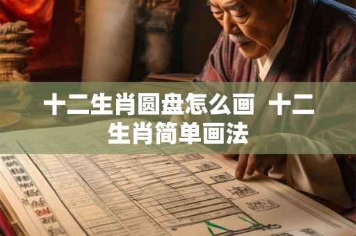 十二生肖圆盘怎么画  十二生肖简单画法