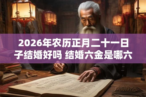 2026年农历正月二十一日子结婚好吗 结婚六金是哪六金