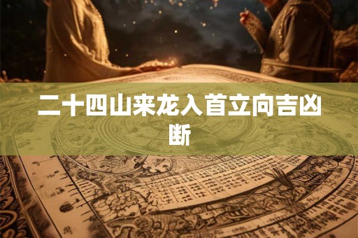二十四山来龙入首立向吉凶断