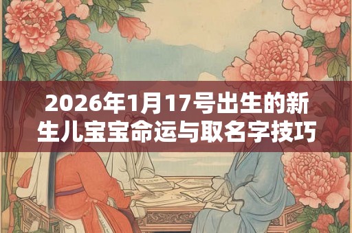 2026年1月17号出生的新生儿宝宝命运与取名字技巧