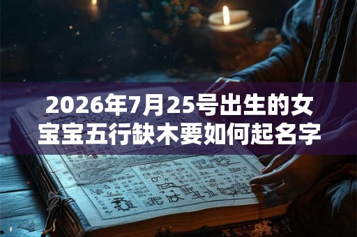 2026年7月25号出生的女宝宝五行缺木要如何起名字
