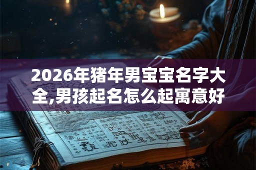 2026年猪年男宝宝名字大全,男孩起名怎么起寓意好？