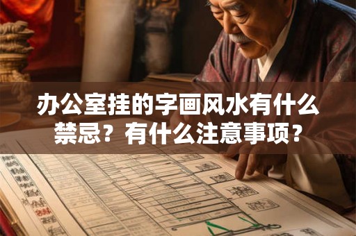 办公室挂的字画风水有什么禁忌？有什么注意事项？