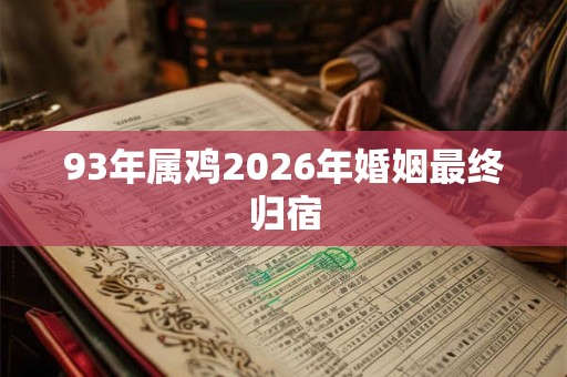 93年属鸡2026年婚姻最终归宿