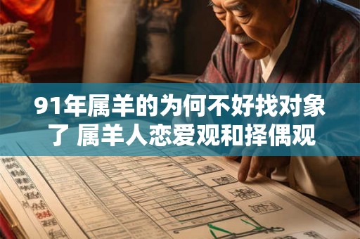 91年属羊的为何不好找对象了 属羊人恋爱观和择偶观 91年属羊的为何不好找对象了 属羊人恋爱观和择偶观