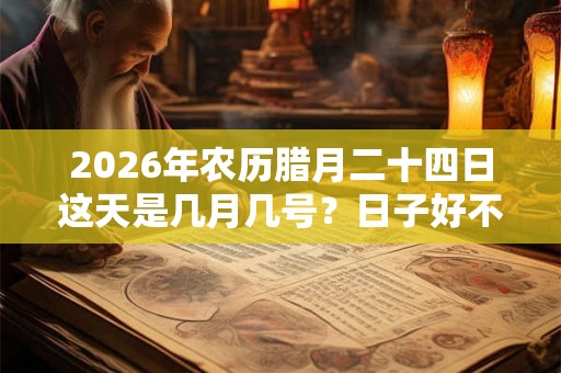 2026年农历腊月二十四日这天是几月几号？日子好不好？