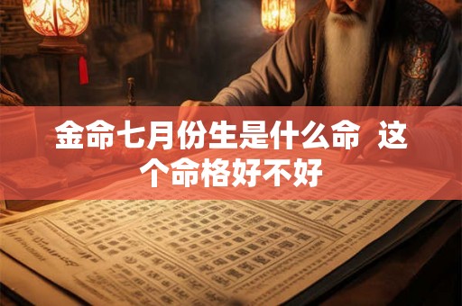 金命七月份生是什么命  这个命格好不好