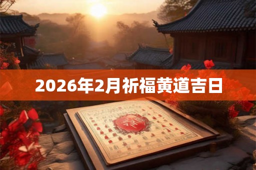 2026年2月祈福黄道吉日