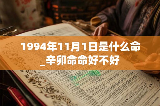 1994年11月1日是什么命_辛卯命命好不好
