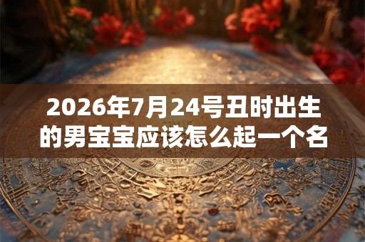 2026年7月24号丑时出生的男宝宝应该怎么起一个名字