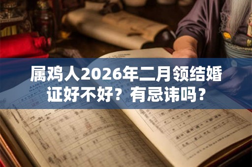 属鸡人2026年二月领结婚证好不好?有忌讳吗? 属鸡人2026年二月领结婚证好不好?有忌讳吗?
