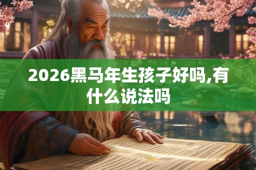 2026黑马年生孩子好吗,有什么说法吗