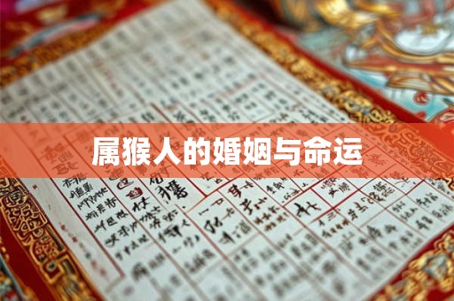 属猴人的婚姻与命运