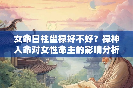 女命日柱坐禄好不好？禄神入命对女性命主的影响分析