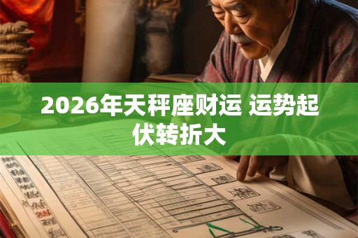 2026年天秤座财运 运势起伏转折大 2026年天秤座财运 运势起伏转折大