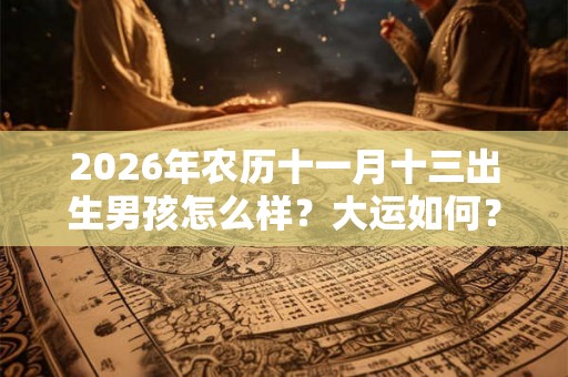2026年农历十一月十三出生男孩怎么样？大运如何？