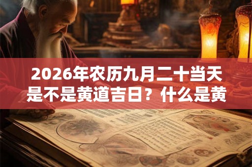 2026年农历九月二十当天是不是黄道吉日？什么是黄道吉日？