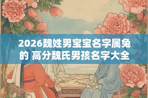 2026魏姓男宝宝名字属兔的 高分魏氏男孩名字大全