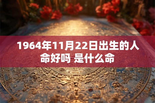 1964年11月22日出生的人命好吗 是什么命