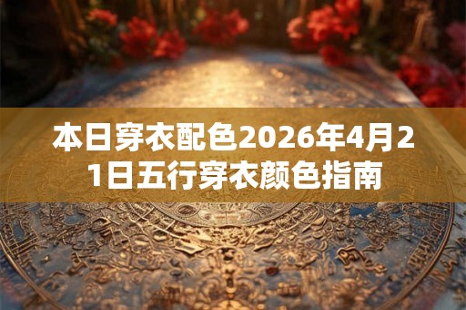 本日穿衣配色2026年4月21日五行穿衣颜色指南