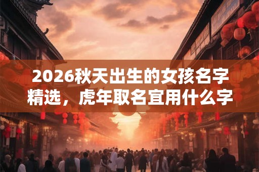 2026秋天出生的女孩名字精选，虎年取名宜用什么字？