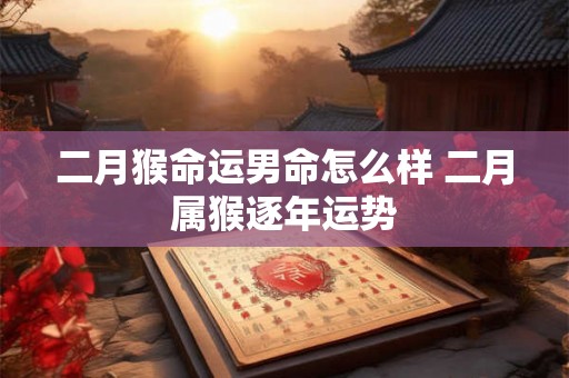 二月猴命运男命怎么样 二月属猴逐年运势
