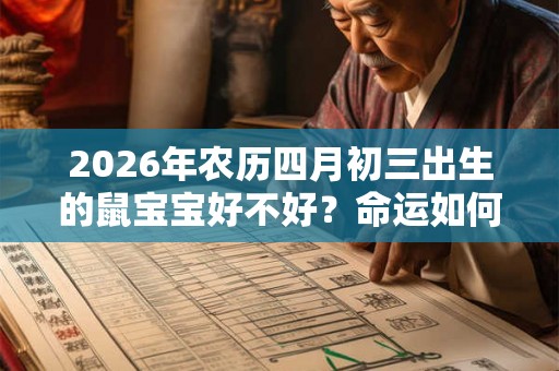 2026年农历四月初三出生的鼠宝宝好不好？命运如何？