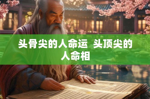 头骨尖的人命运  头顶尖的人命相
