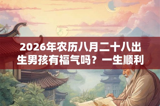 2026年农历八月二十八出生男孩有福气吗？一生顺利吗？