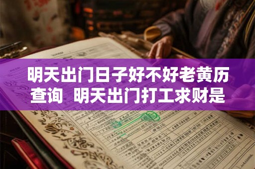 明天出门日子好不好老黄历查询 明天出门打工求财是好日子吗 明天出门日子好不好老黄历查询 明天出门打工求财是好日子吗