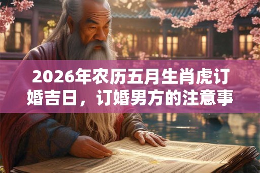 2026年农历五月生肖虎订婚吉日，订婚男方的注意事项