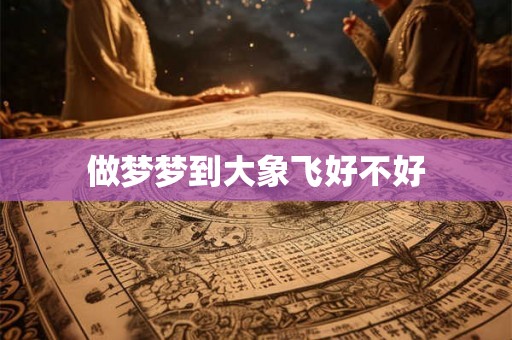 做梦梦到大象飞好不好