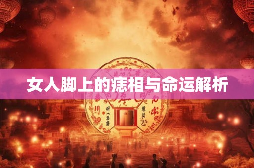 女人脚上的痣相与命运解析 女人脚上的痣相与命运解析