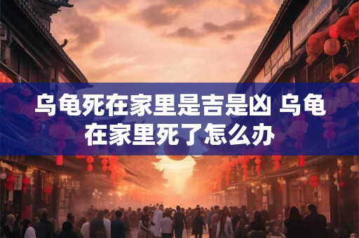 乌龟死在家里是吉是凶 乌龟在家里死了怎么办