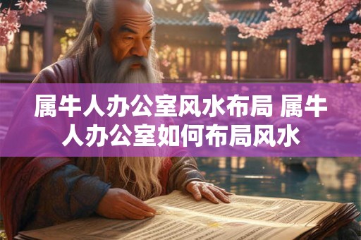 属牛人办公室风水布局 属牛人办公室如何布局风水